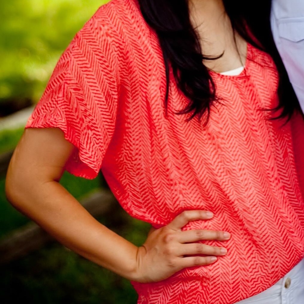 ‼️SOLD‼️Anthropologie chiffon Blouse